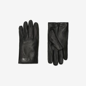 BURBERRY Leather Gloves New Men’s  Lambskin Black EKD size 9.5